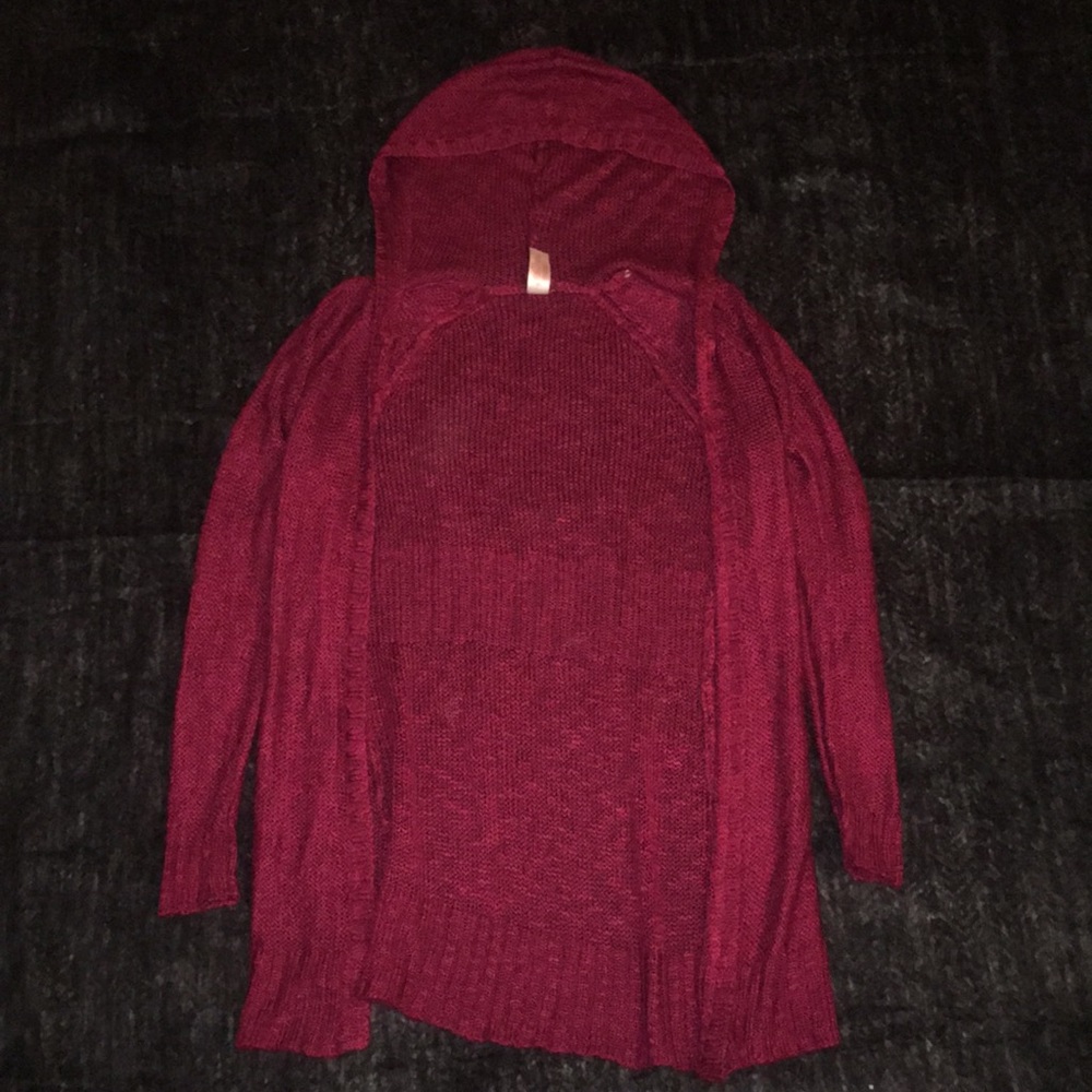 Cardigan with hood